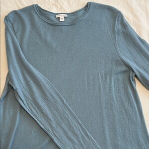 J. Jill Soft Blue Merino Wool Sweater Size Large